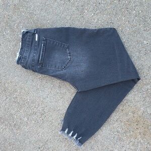 KanCan X Maurices Black Estilo Distressed Ankle Jeans Size 30